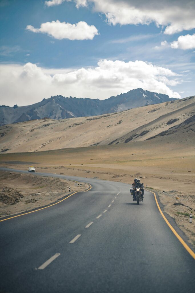 bike ride in Leh, Kashmir, India