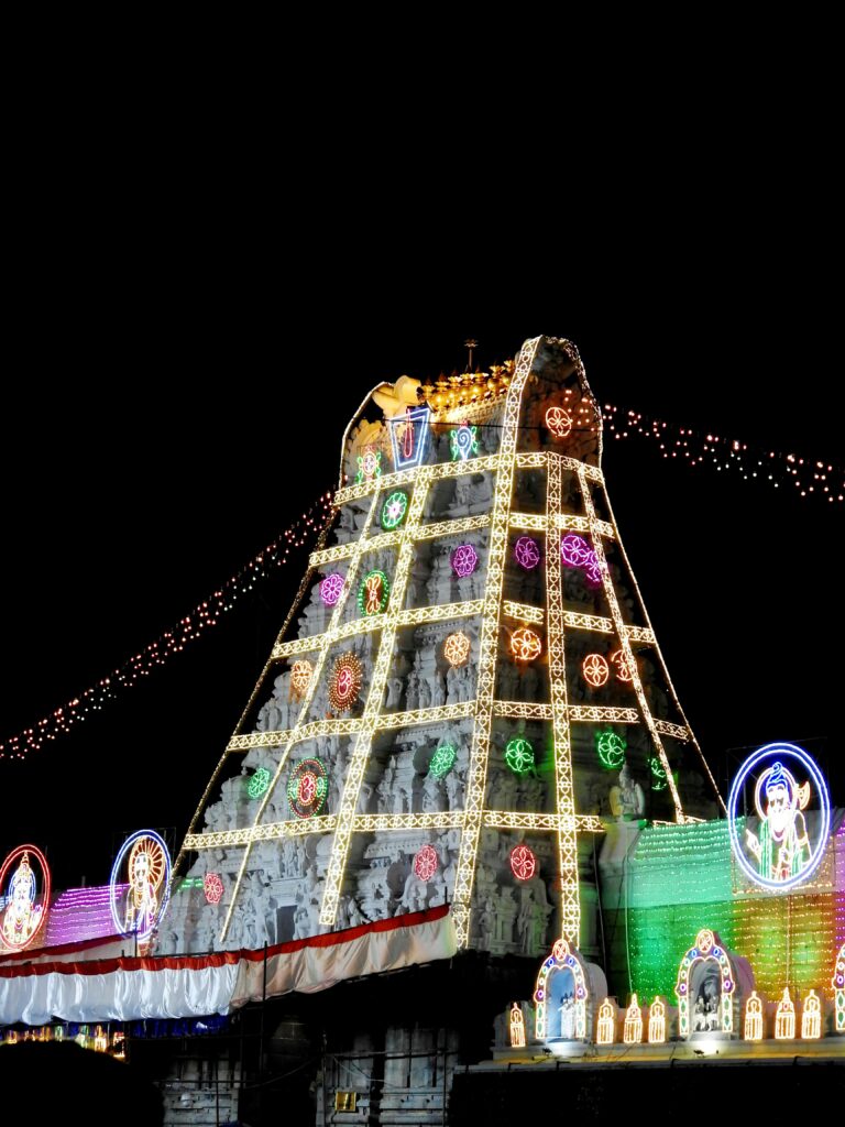 Tirupati Balaji Temple, Tirumala, Andhra Pradesh.